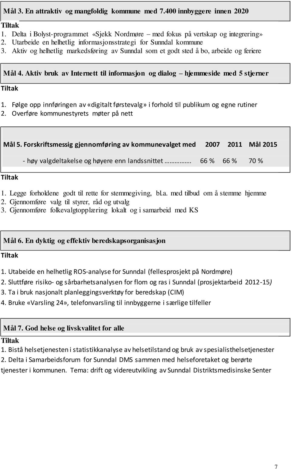 Aktiv bruk av Internett til informasjon og dialog hjemmeside med 5 stjerner 1. Følge opp innføringen av «digitalt førstevalg» i forhold til publikum og egne rutiner 2.