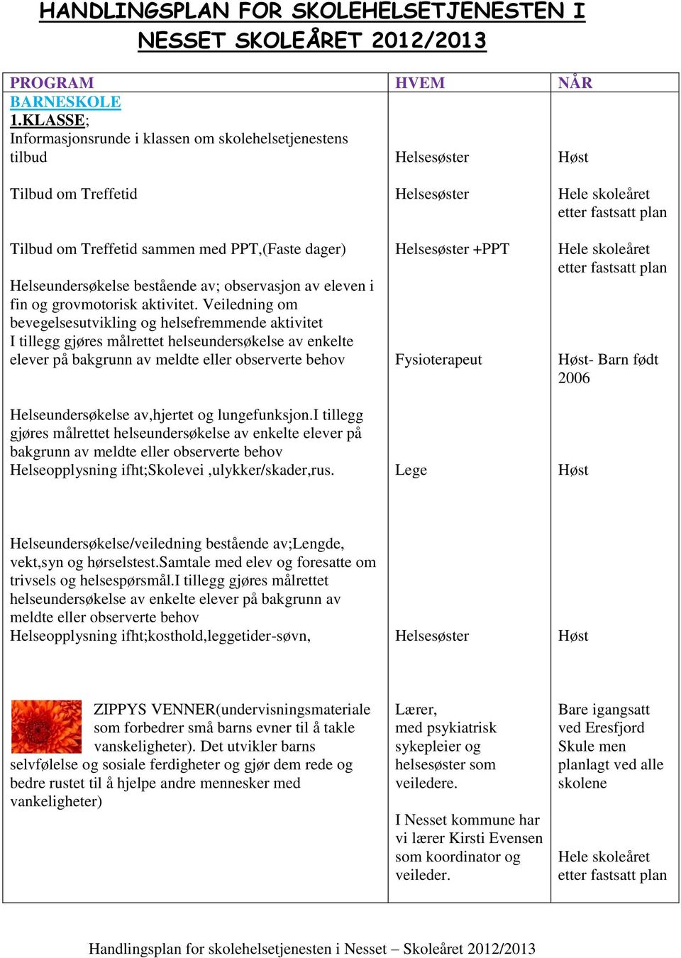 Veiledning om bevegelsesutvikling og helsefremmende aktivitet I tillegg gjøres målrettet helseundersøkelse av enkelte elever på bakgrunn av meldte eller observerte behov Helseundersøkelse av,hjertet