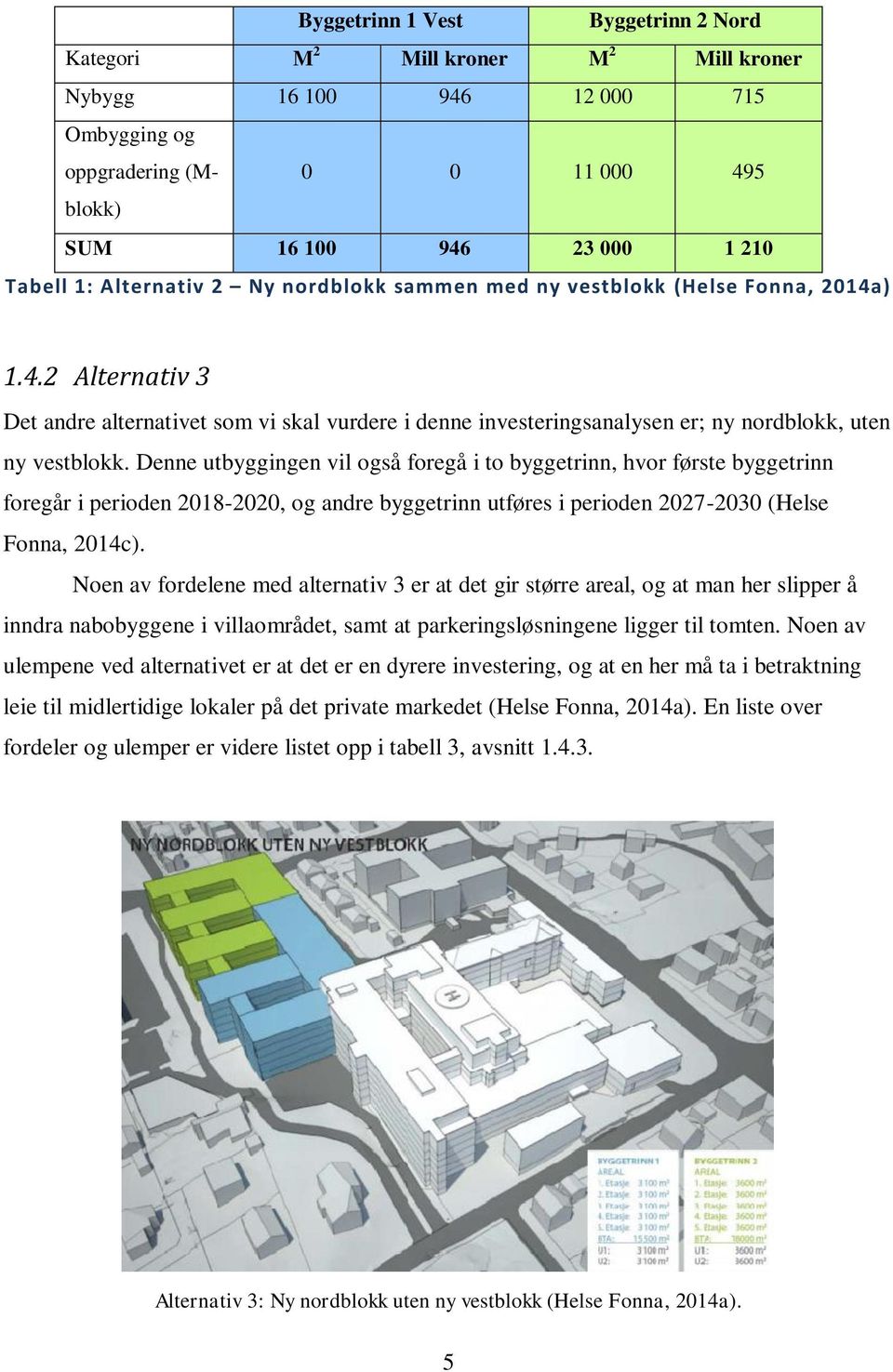 Denne utbyggingen vil også foregå i to byggetrinn, hvor første byggetrinn foregår i perioden 2018-2020, og andre byggetrinn utføres i perioden 2027-2030 (Helse Fonna, 2014c).