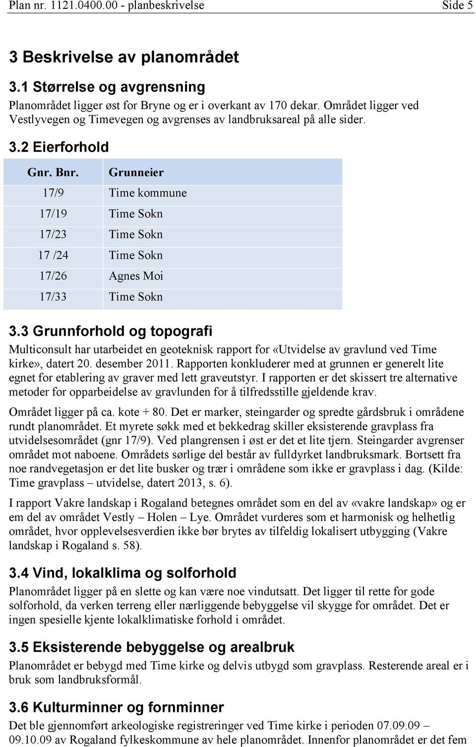 Grunneier 17/9 Time kommune 17/19 Time Sokn 17/23 Time Sokn 17 /24 Time Sokn 17/26 Agnes Moi 17/33 Time Sokn 3.