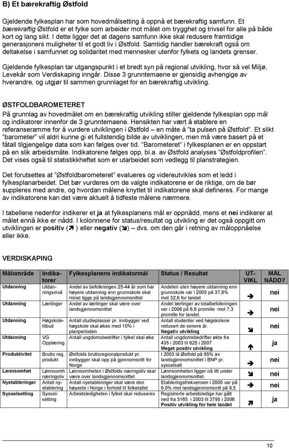 I dette ligger det at dagens samfunn ikke skal redusere framtidige generasjoners muligheter til et godt liv i Østfold.