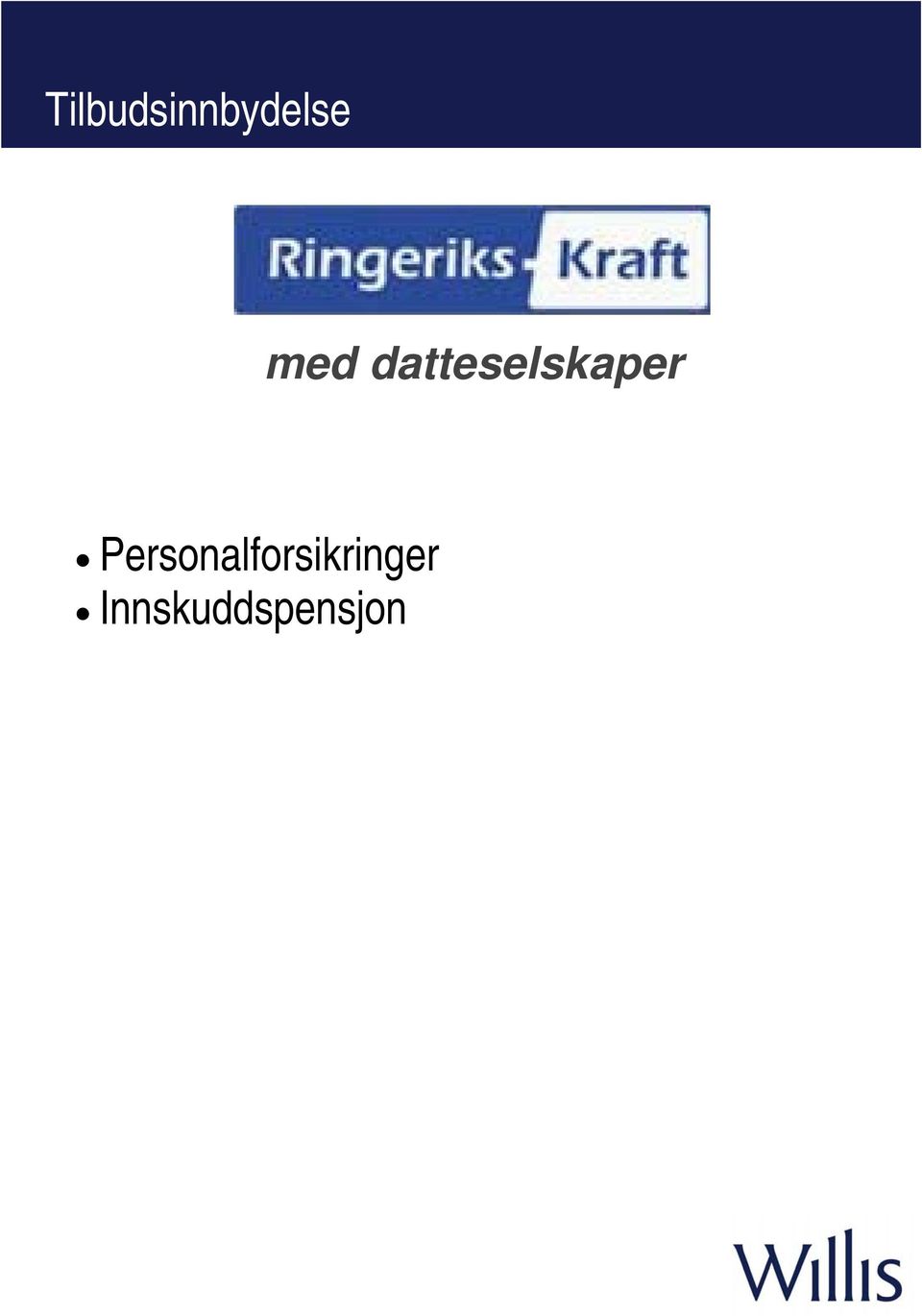 Personalforsikringer