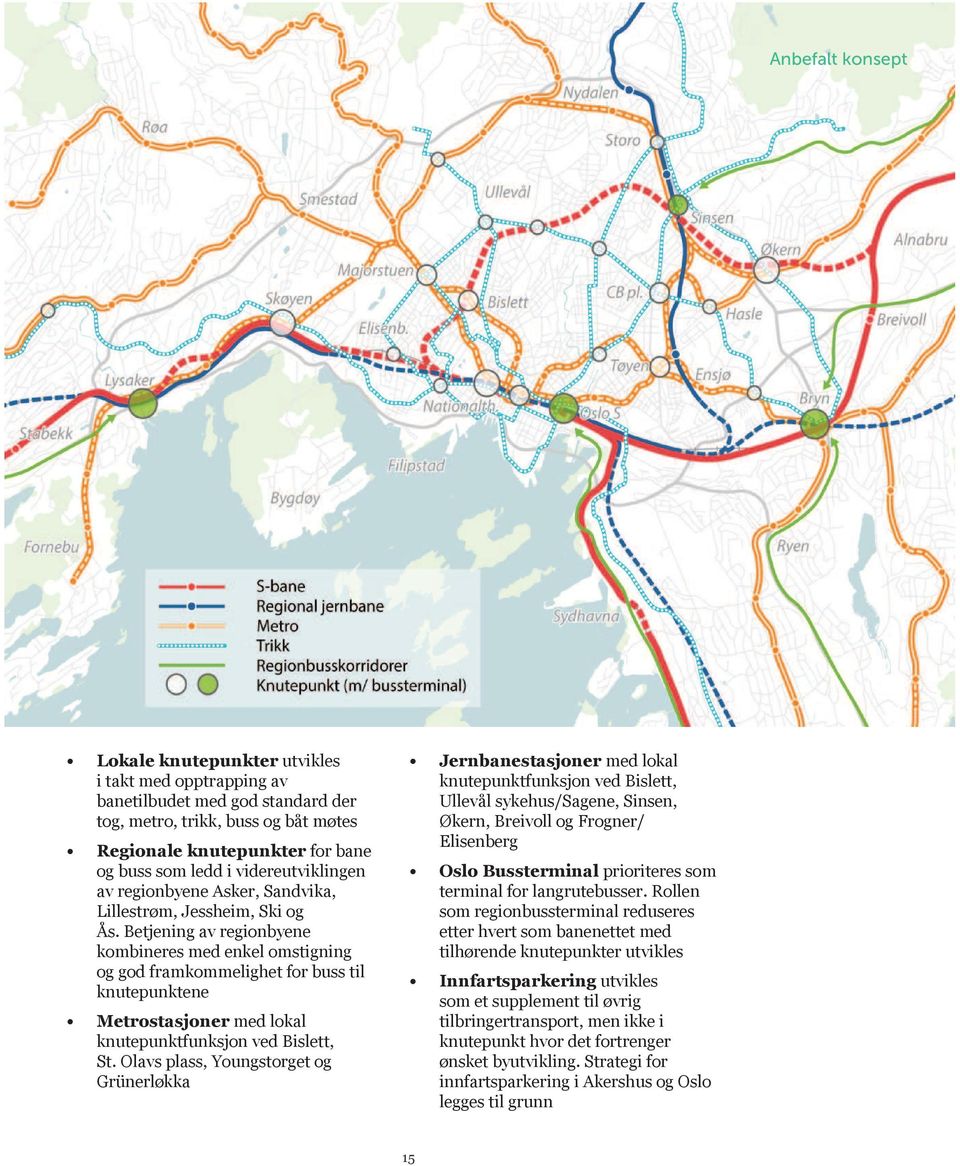 Elisenberg prioriteres som som regionbussterminal reduseres etter hvert som banenettet med tilhørende knutepunkter
