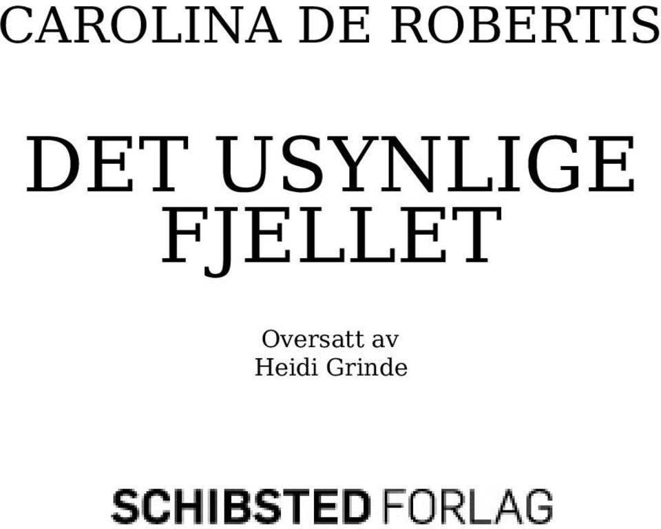 USYNLIGE FJELLET