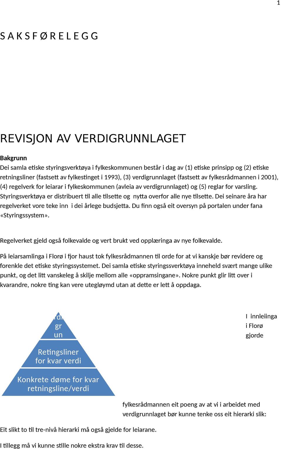 Styringsverktøya er distribuert til alle tilsette og nytta overfor alle nye tilsette. Dei seinare åra har regelverket vore teke inn i dei årlege budsjetta.