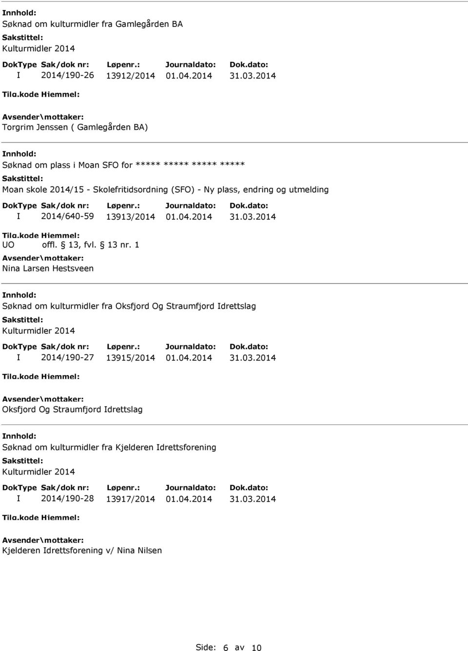 kulturmidler fra Oksfjord Og Straumfjord drettslag 2014/190-27 13915/2014 Oksfjord Og Straumfjord drettslag