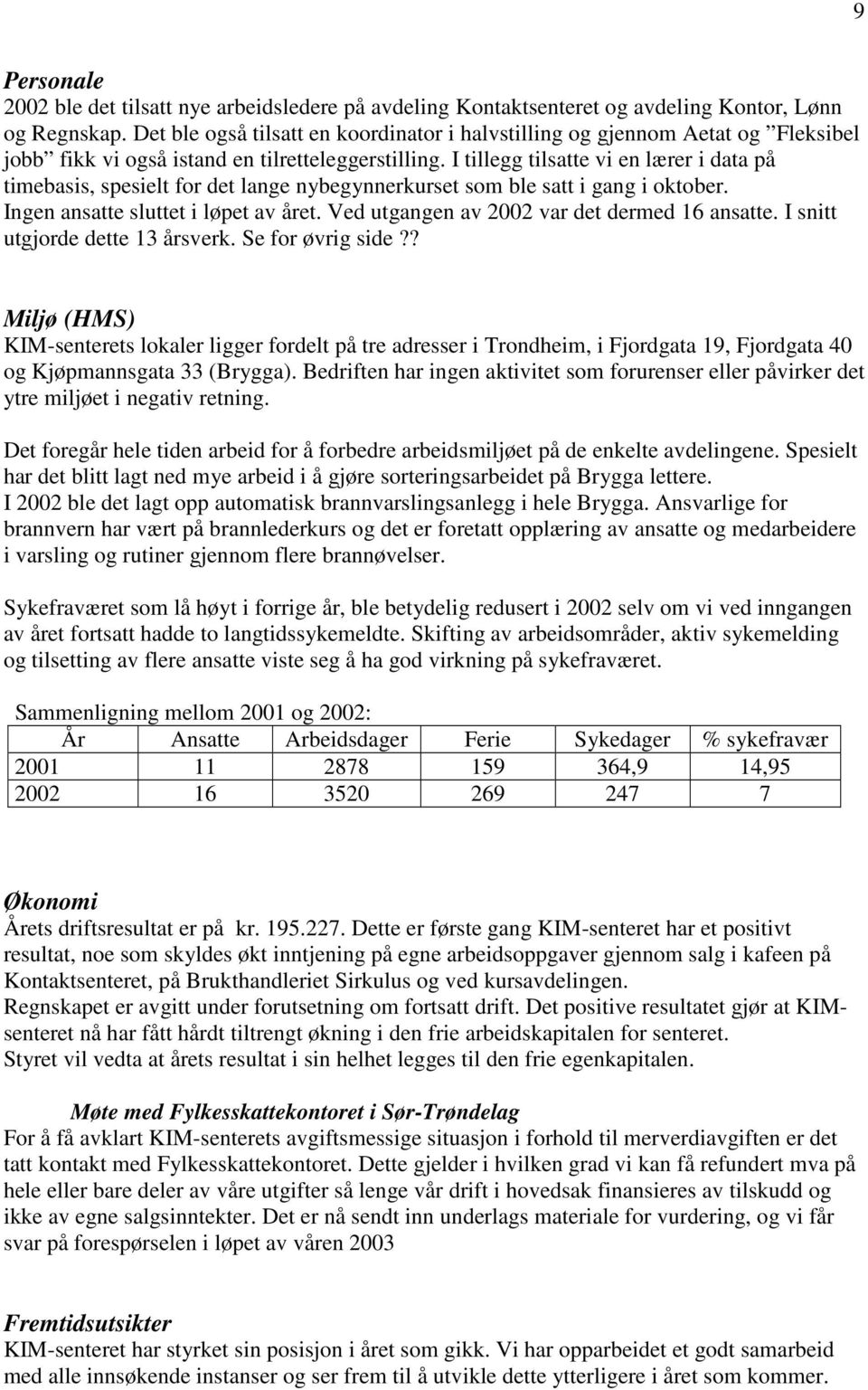 I tillegg tilsatte vi en lærer i data på timebasis, spesielt for det lange nybegynnerkurset som ble satt i gang i oktober. Ingen ansatte sluttet i løpet av året.