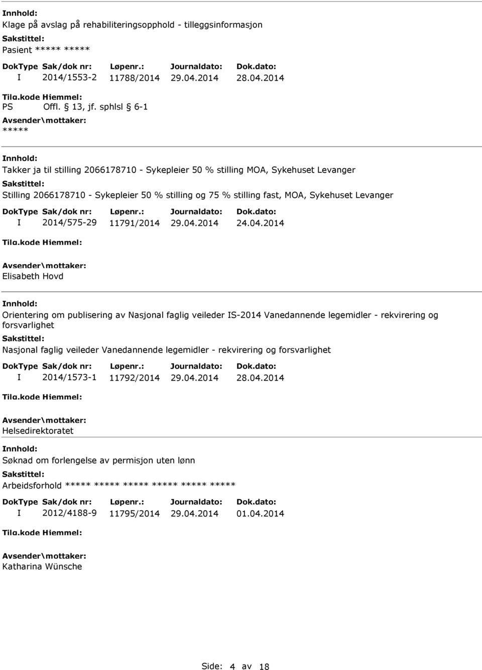 2014 Elisabeth Hovd Orientering om publisering av Nasjonal faglig veileder S-2014 Vanedannende legemidler - rekvirering og forsvarlighet Nasjonal faglig veileder Vanedannende