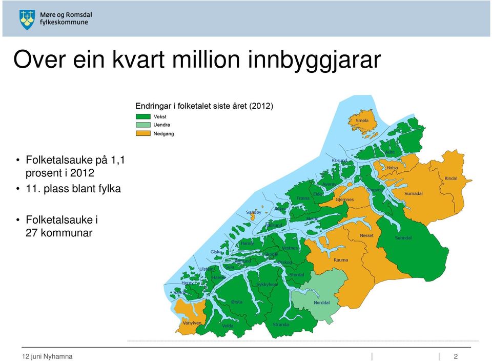 prosent i 2012 11.