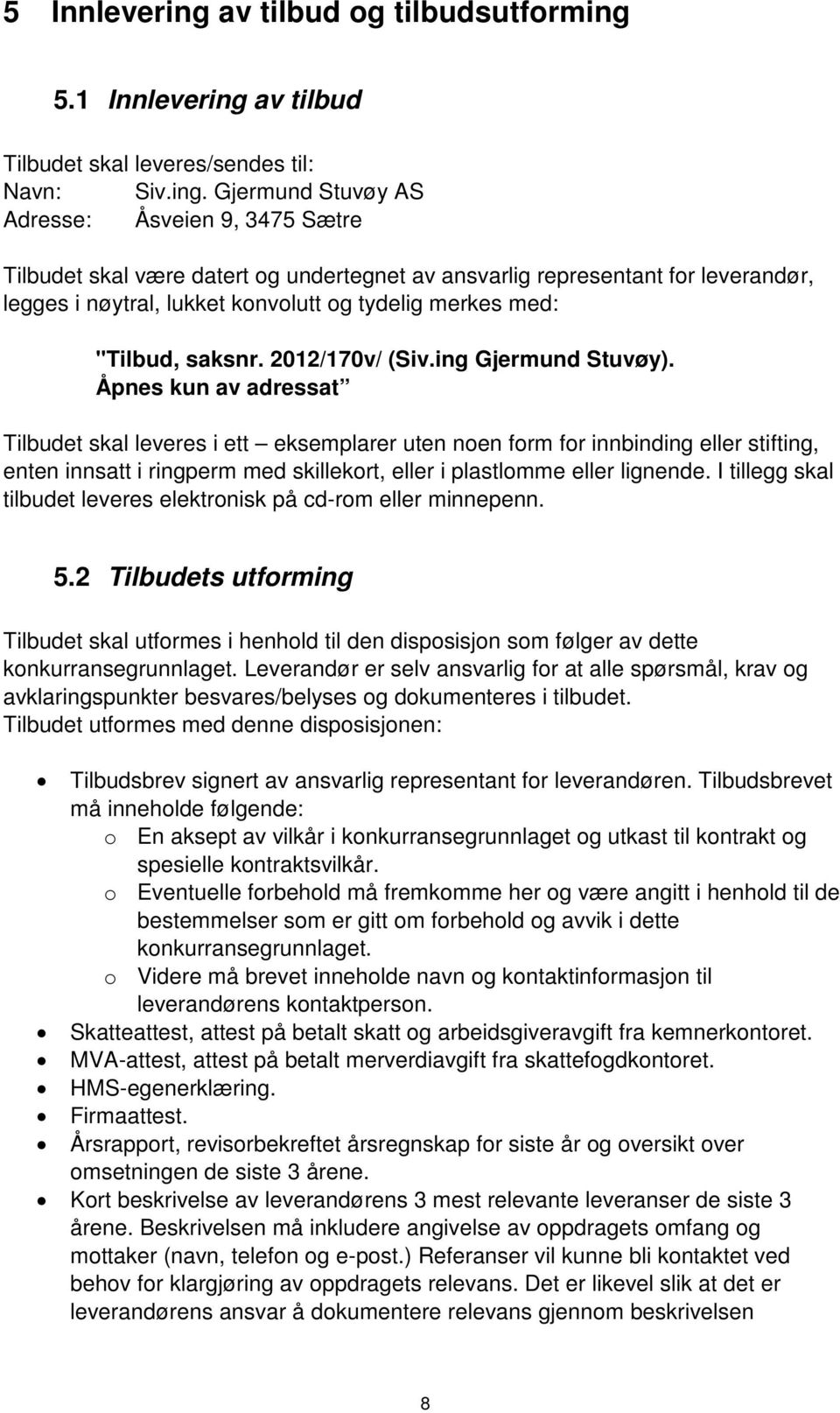 5.1 Innlevering 