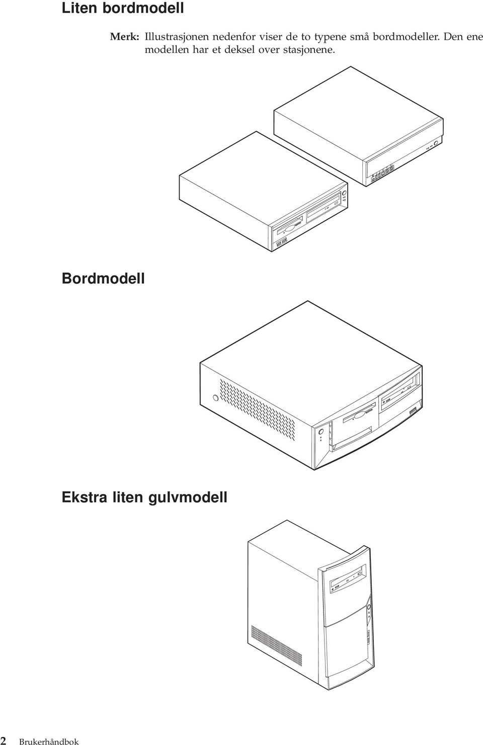 Den ene modellen har et deksel over stasjonene.