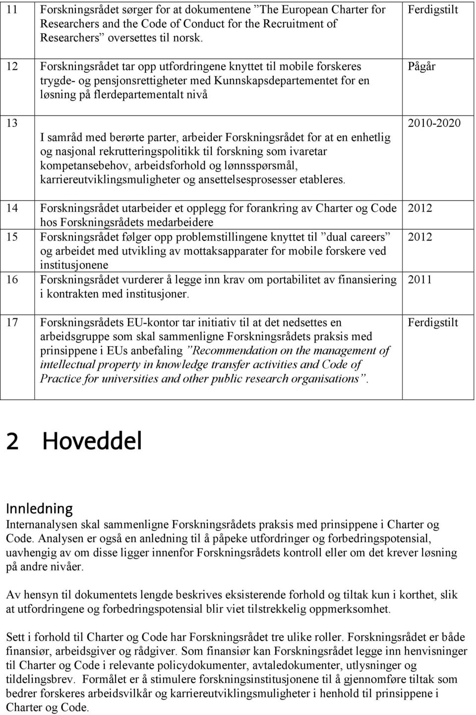 med berørte parter, arbeider Forskningsrådet for at en enhetlig og nasjonal rekrutteringspolitikk til forskning som ivaretar kompetansebehov, arbeidsforhold og lønnsspørsmål,