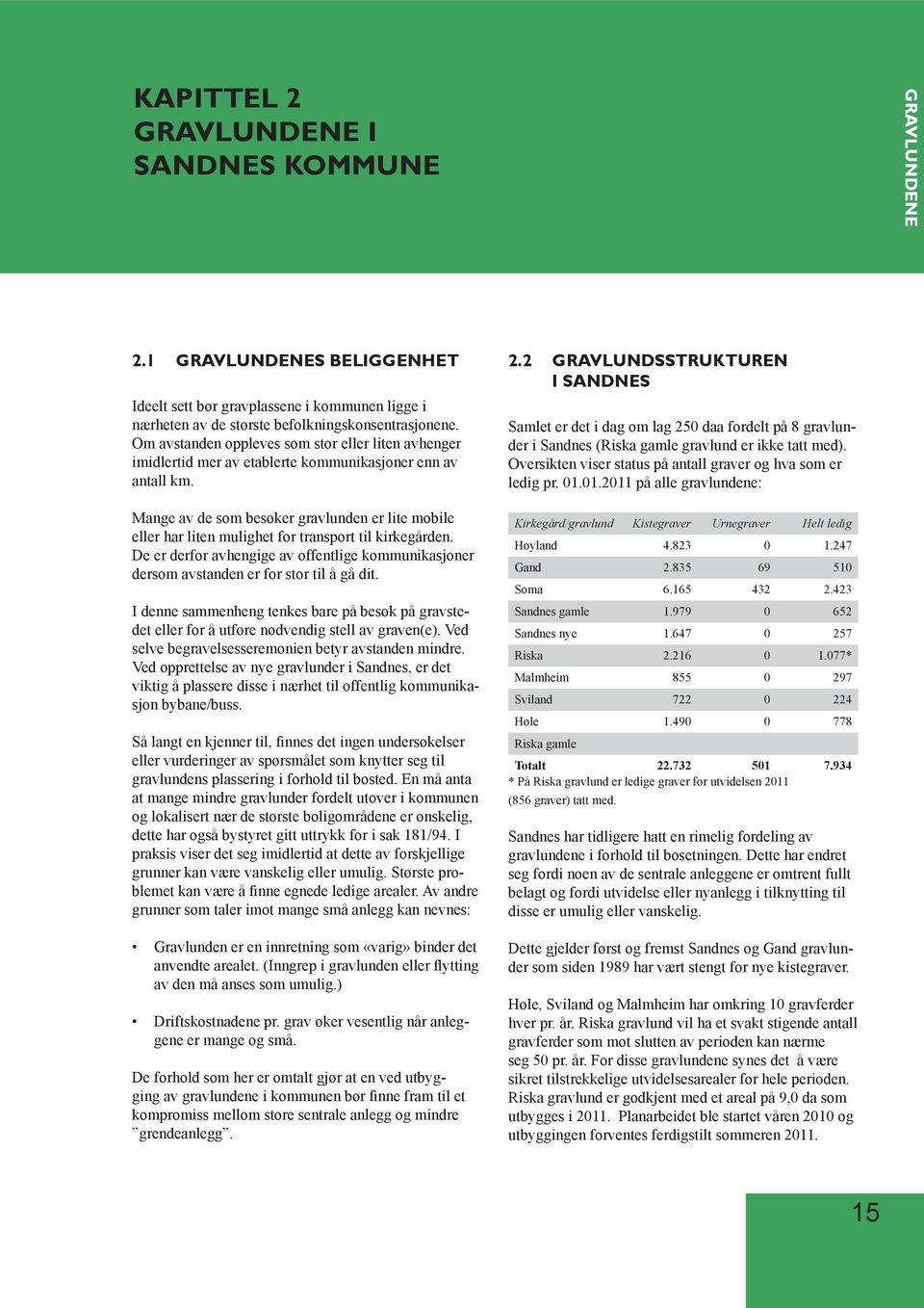 Mange av de som besøker gravlunden er lite mobile eller har liten mulighet for transport til kirkegården.