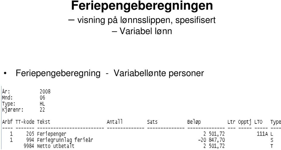 Variabel lønn