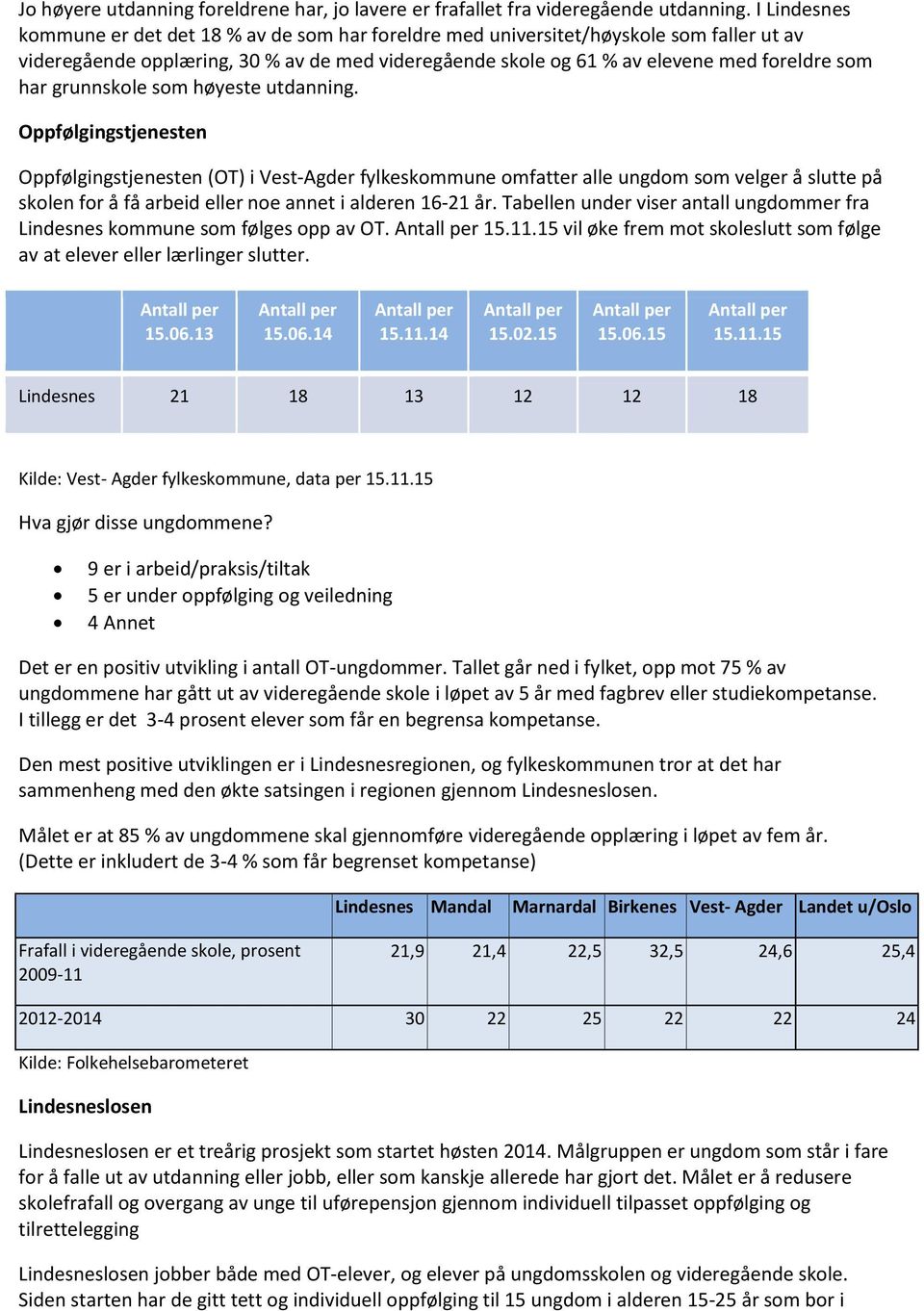 grunnskole som høyeste utdanning.