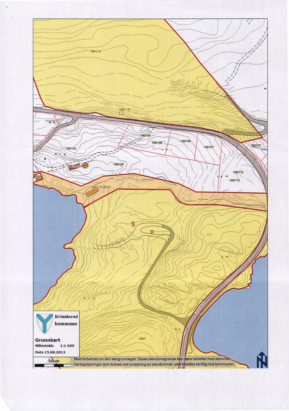 0 199M0-13,0-21 < (1" ' Kvinnherad kommane ".` Grunnkart Målestokk: ;--, 191 1:1 699 Dato 15.