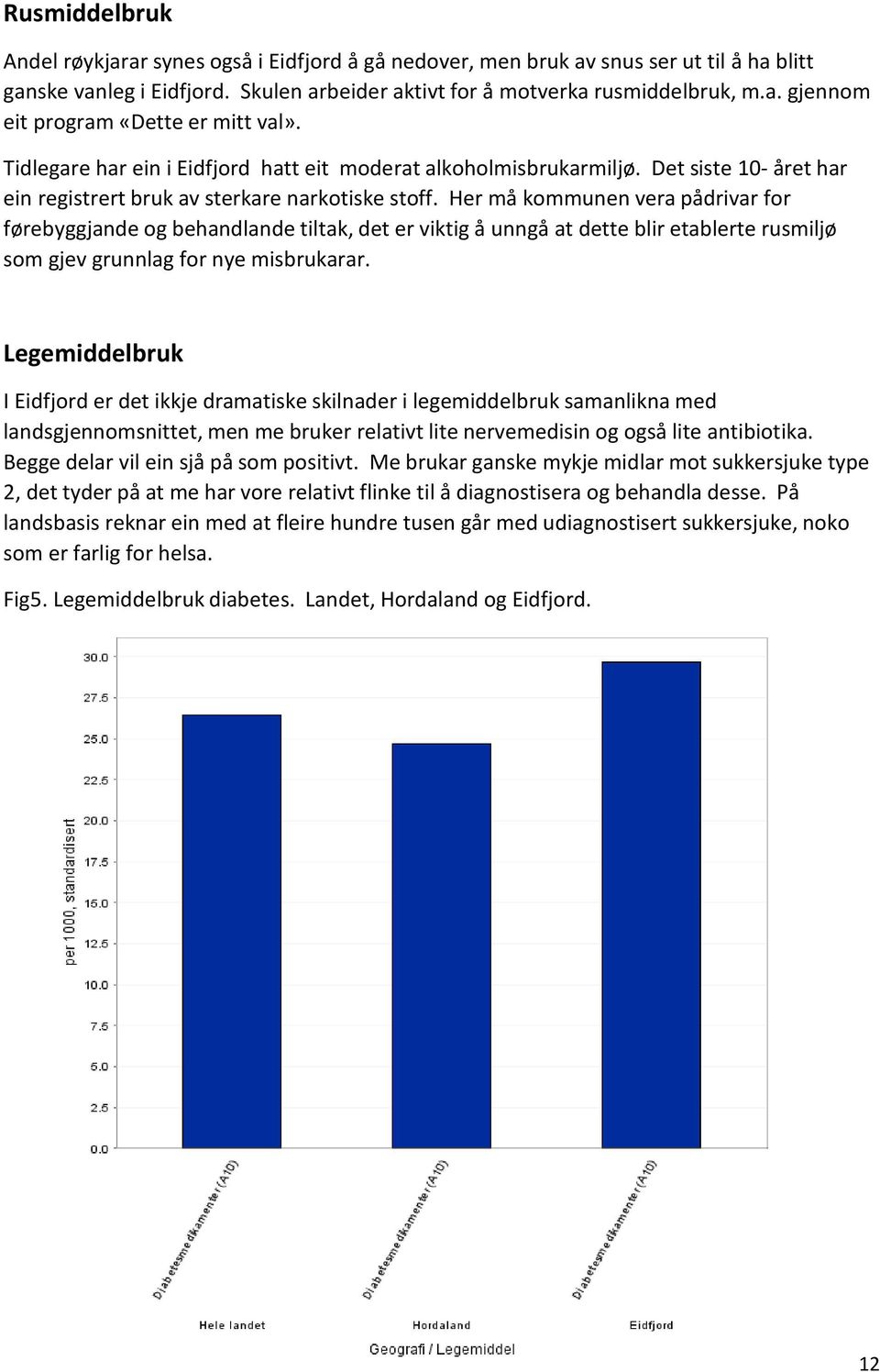 Her må kmmunen vera pådrivar fr førebyggjande g behandlande tiltak, det er viktig å unngå at dette blir etablerte rusmiljø sm gjev grunnlag fr nye misbrukarar.