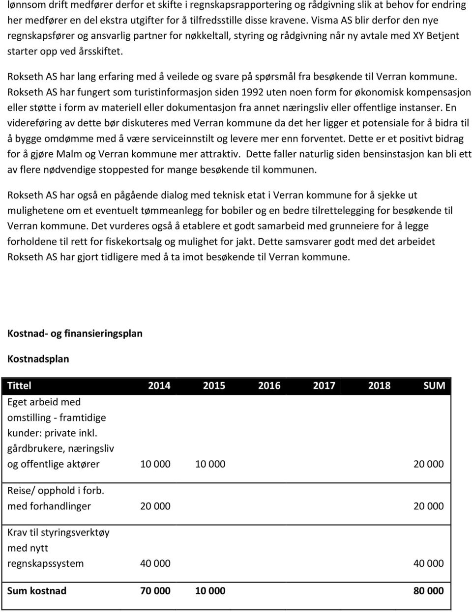 Rokseth AS har lang erfaring med å veilede og svare på spørsmål fra besøkende til Verran kommune.