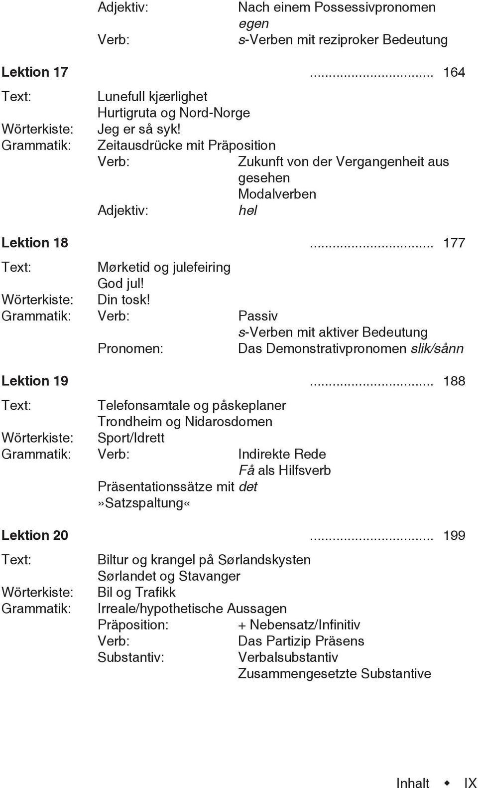 Passiv s-verben mit aktiver Bedeutung Das Demonstrativpronomen slik/sånn Lektion 19.