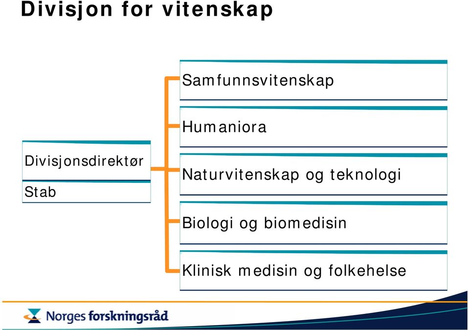 Divisjonsdirektør Stab Naturvitenskap