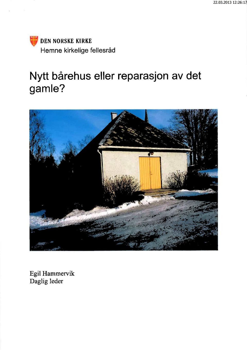 bårehuseller reparasjonav