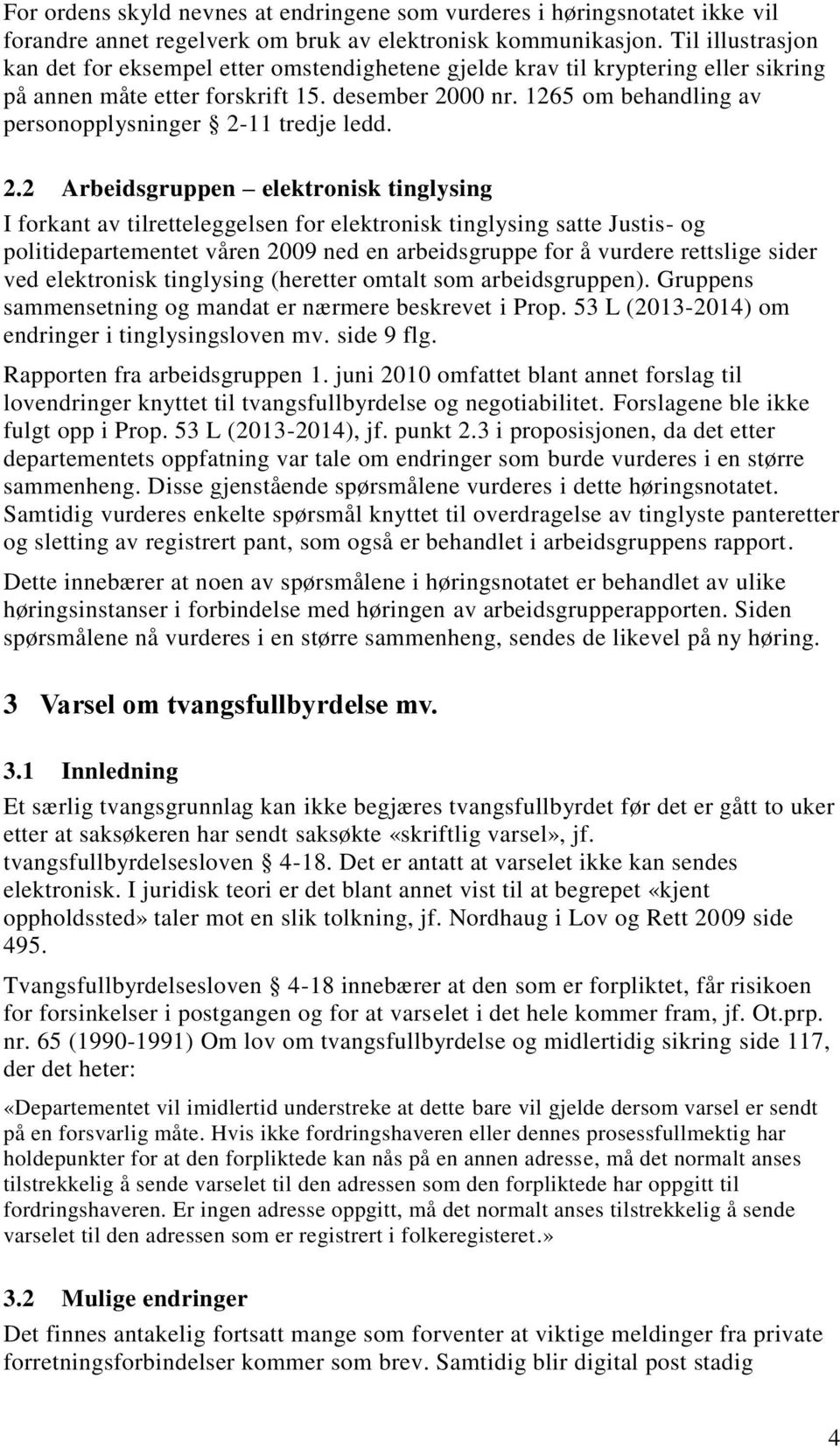 1265 om behandling av personopplysninger 2-