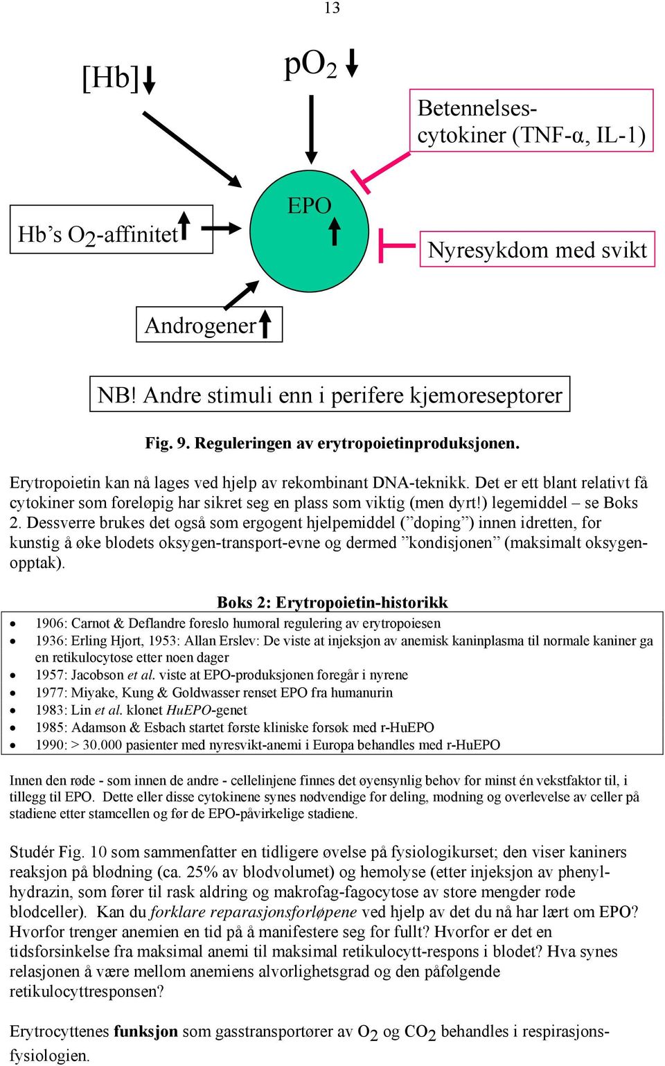 Det er ett blant relativt få cytokiner som foreløpig har sikret seg en plass som viktig (men dyrt!) legemiddel se Boks 2.