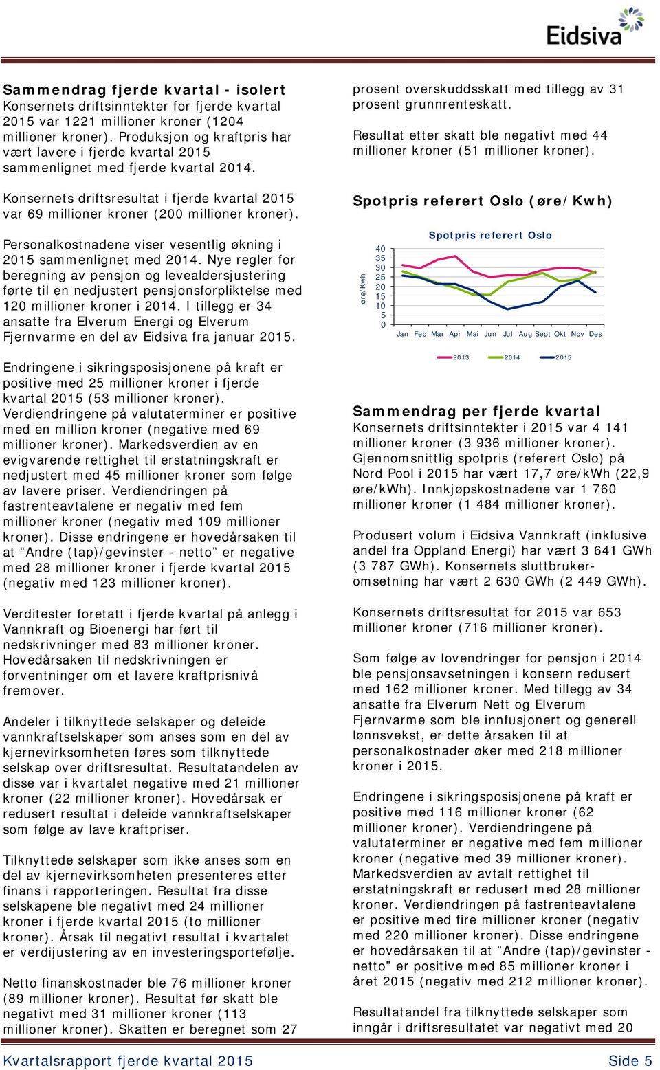 prosent overskuddsskatt med tillegg av 31 prosent grunnrenteskatt. Resultat etter skatt ble negativt med 44 millioner kroner (51 millioner kroner).