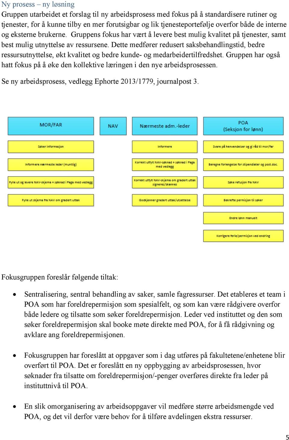 Dette medfører redusert saksbehandlingstid, bedre ressursutnyttelse, økt kvalitet og bedre kunde- og medarbeidertilfredshet.