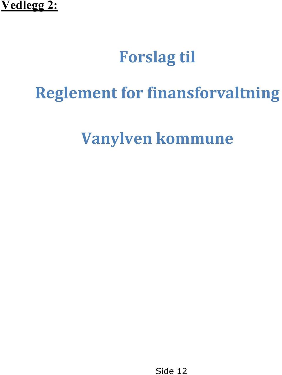 finansforvaltning