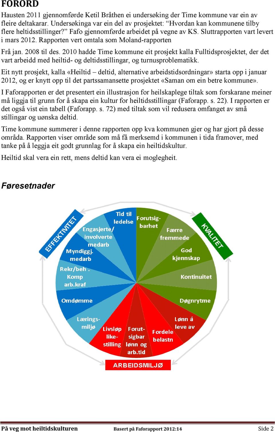 Rapporten vert omtala som Moland-rapporten Frå jan. 2008 til des.