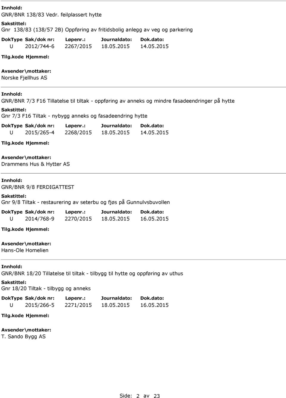 hytte 2015/265-4 2268/2015 14.05.