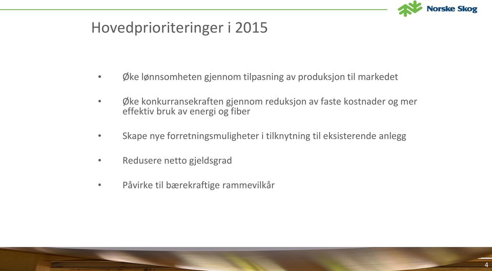 effektiv bruk av energi og fiber Skape nye forretningsmuligheter i tilknytning