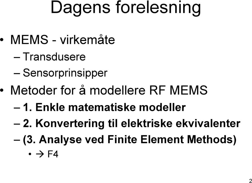 Enkle matematiske modeller 2.