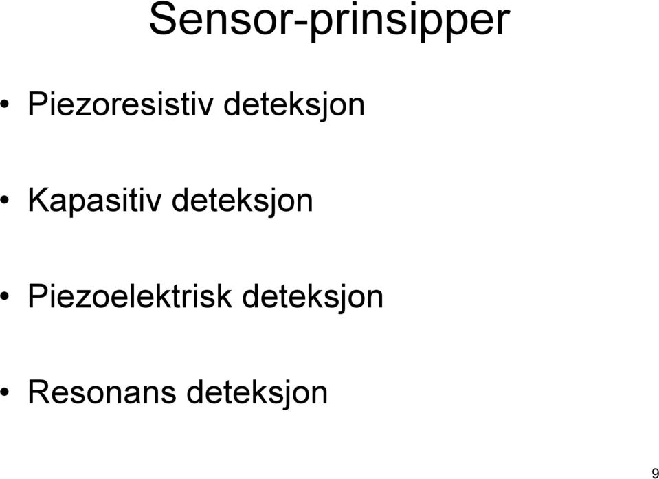 Kapasitiv deteksjon