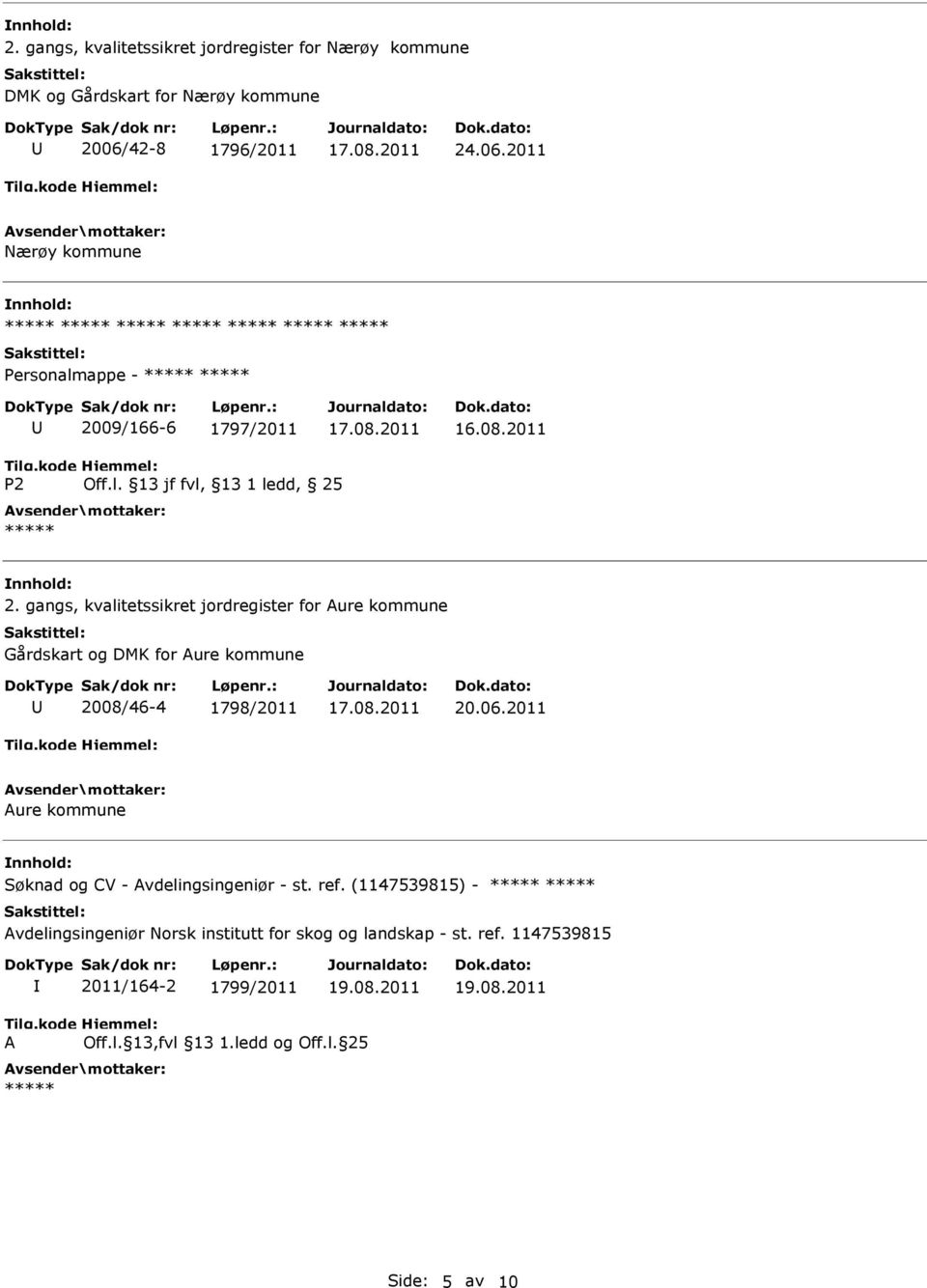 gangs, kvalitetssikret jordregister for ure kommune Gårdskart og DMK for ure kommune 2008/46-4 1798/2011 20.06.