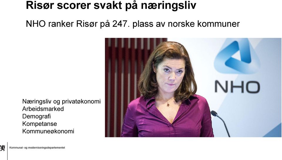 plass av norske kommuner Næringsliv og