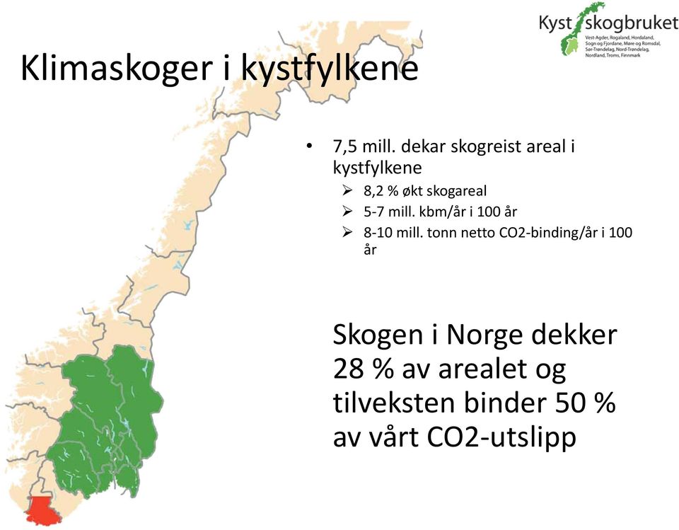 mill. kbm/år i 100 år 8 10 mill.