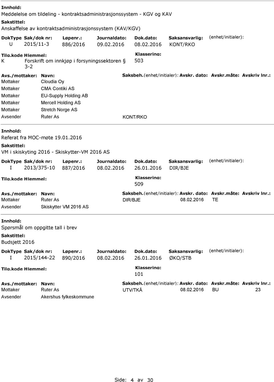 Mercell Holding AS Stretch Norge AS KONT/RKO Referat fra MOC-møte 19.01.