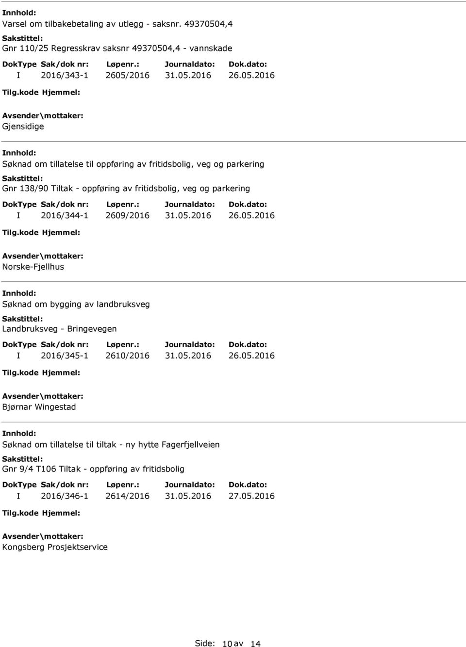 fritidsbolig, veg og parkering Gnr 138/90 Tiltak - oppføring av fritidsbolig, veg og parkering 2016/344-1 2609/2016 Norske-Fjellhus nnhold: Søknad om