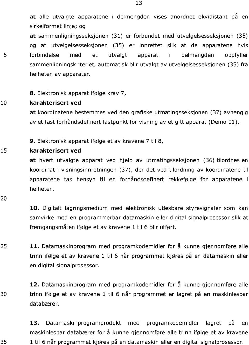 (35) fra helheten av apparater. 10 8.