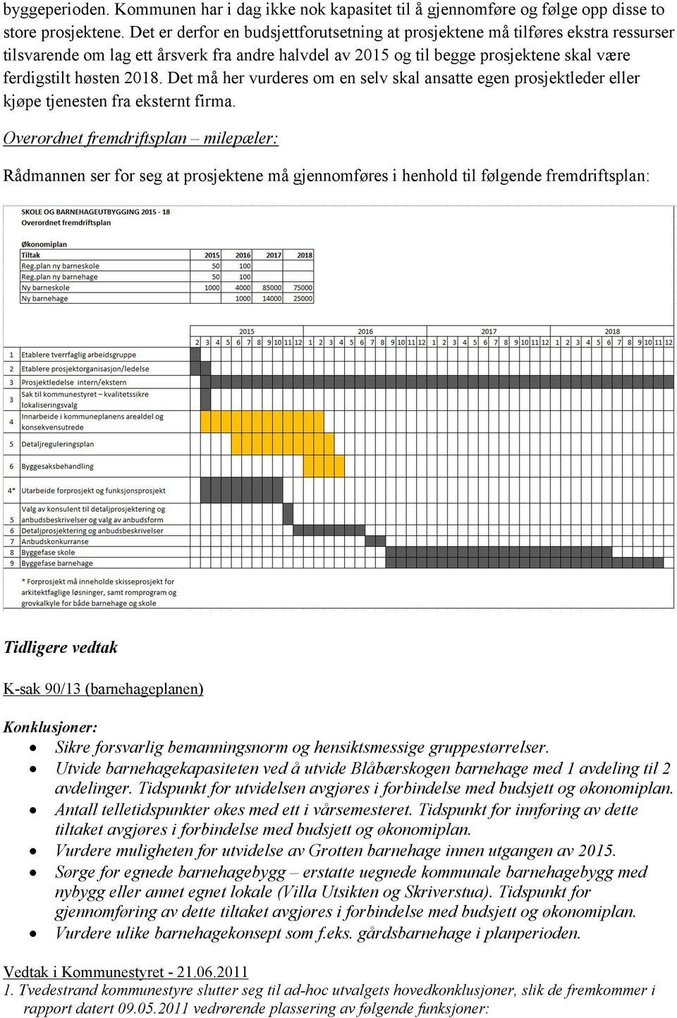 Det må her vurderes om en selv skal ansatte egen prosjektleder eller kjøpe tjenesten fra eksternt firma.