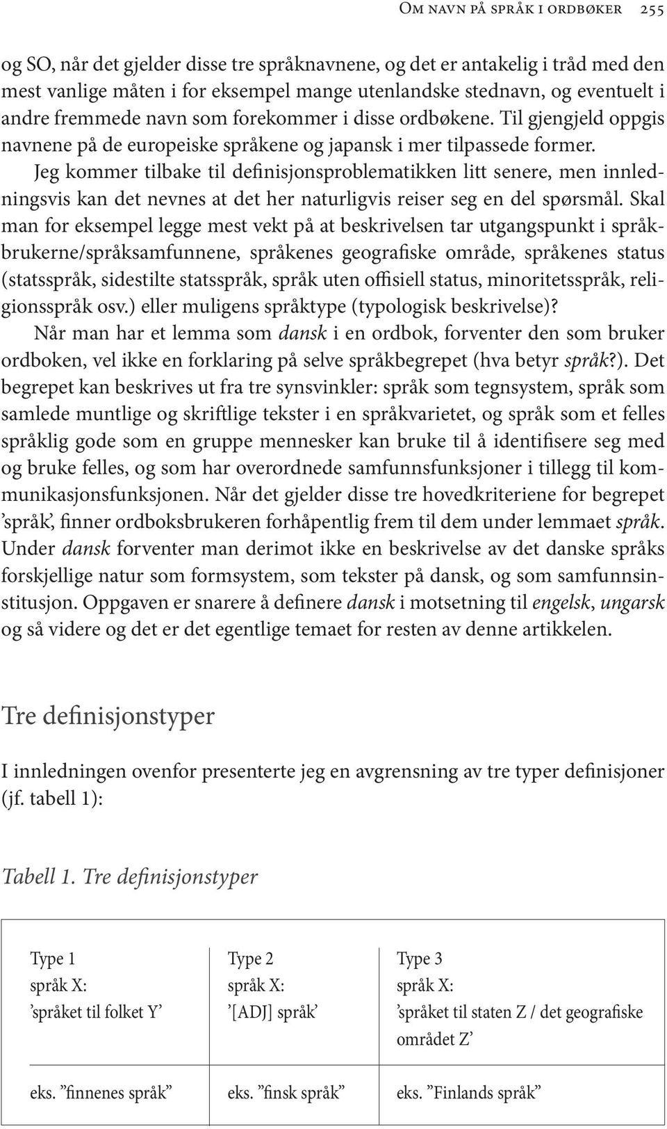 Jeg kommer tilbake til definisjonsproblematikken litt senere, men innledningsvis kan det nevnes at det her naturligvis reiser seg en del spørsmål.