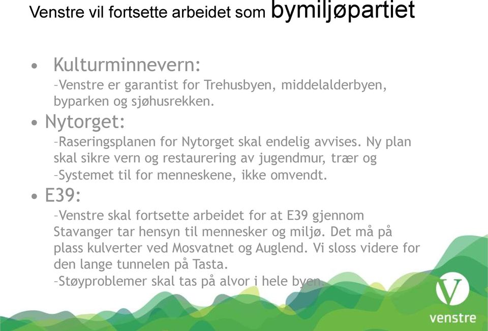 Ny plan skal sikre vern og restaurering av jugendmur, trær og Systemet til for menneskene, ikke omvendt.