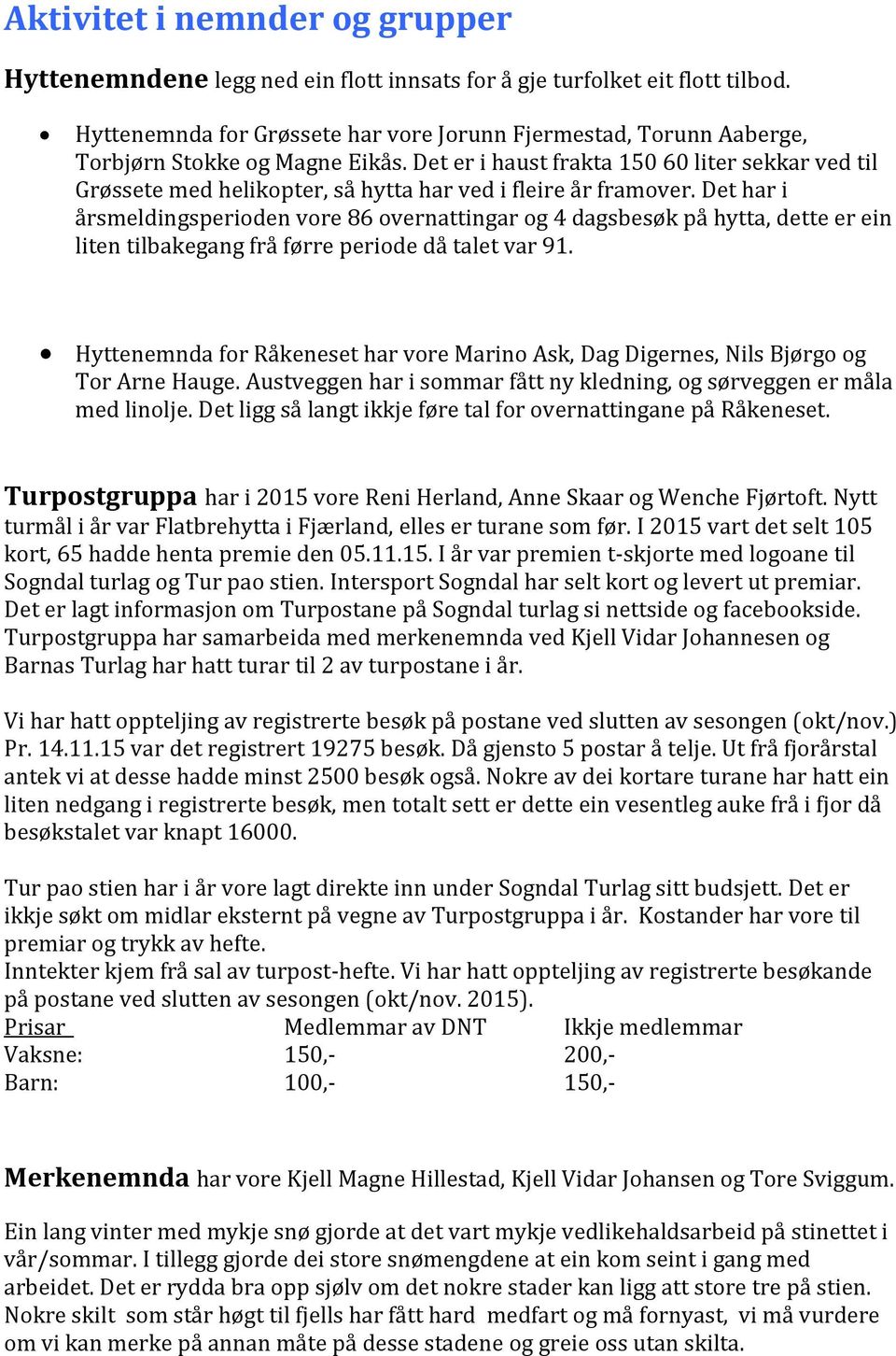 Det er i haust frakta 150 60 liter sekkar ved til Grøssete med helikopter, så hytta har ved i fleire år framover.