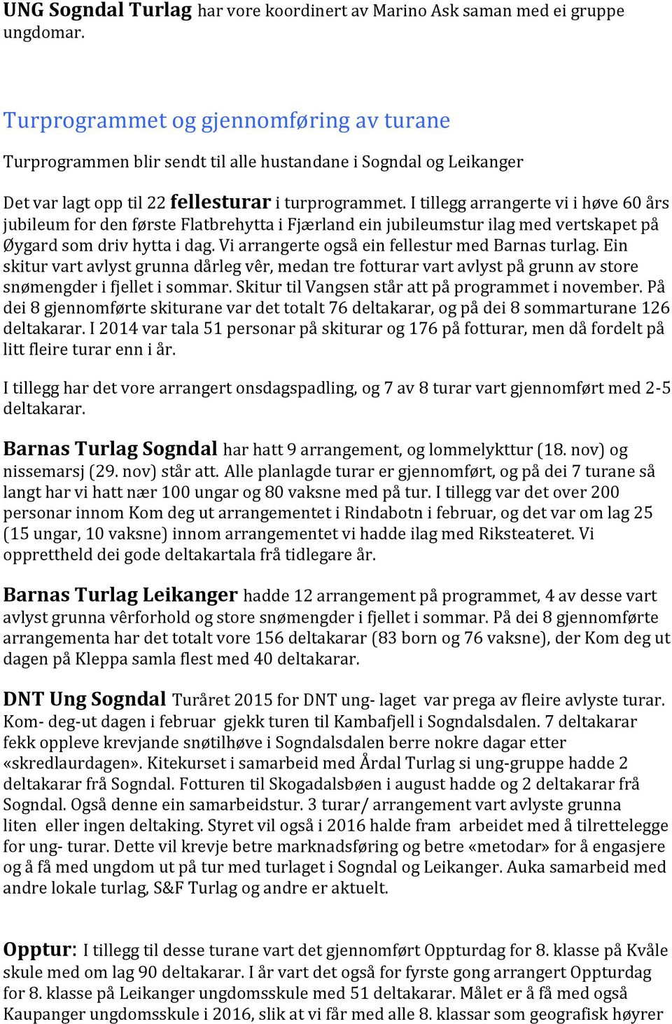 I tillegg arrangerte vi i høve 60 års jubileum for den første Flatbrehytta i Fjærland ein jubileumstur ilag med vertskapet på Øygard som driv hytta i dag.