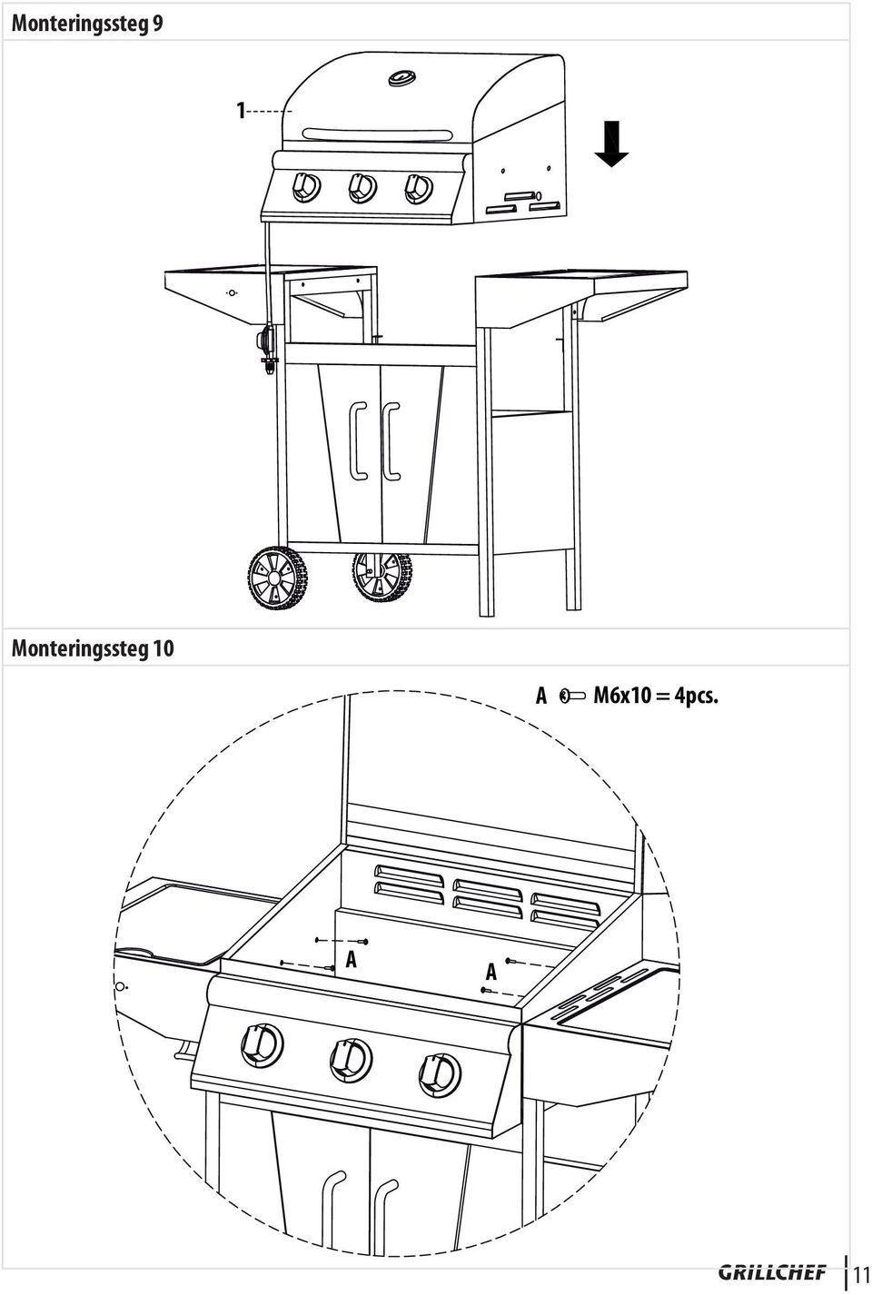 4pcs. GRILLCHEF