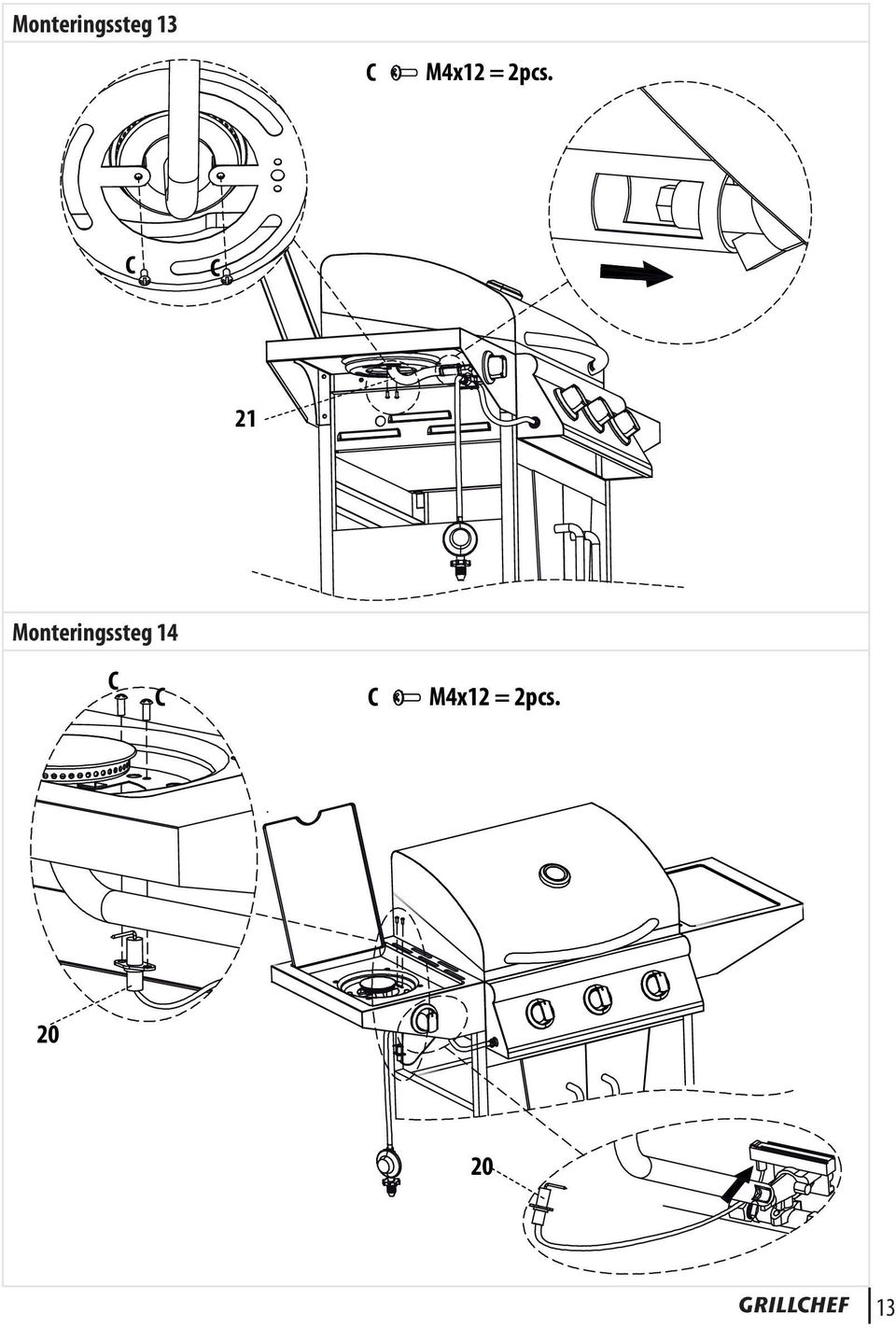 C C 21 Monteringssteg 14