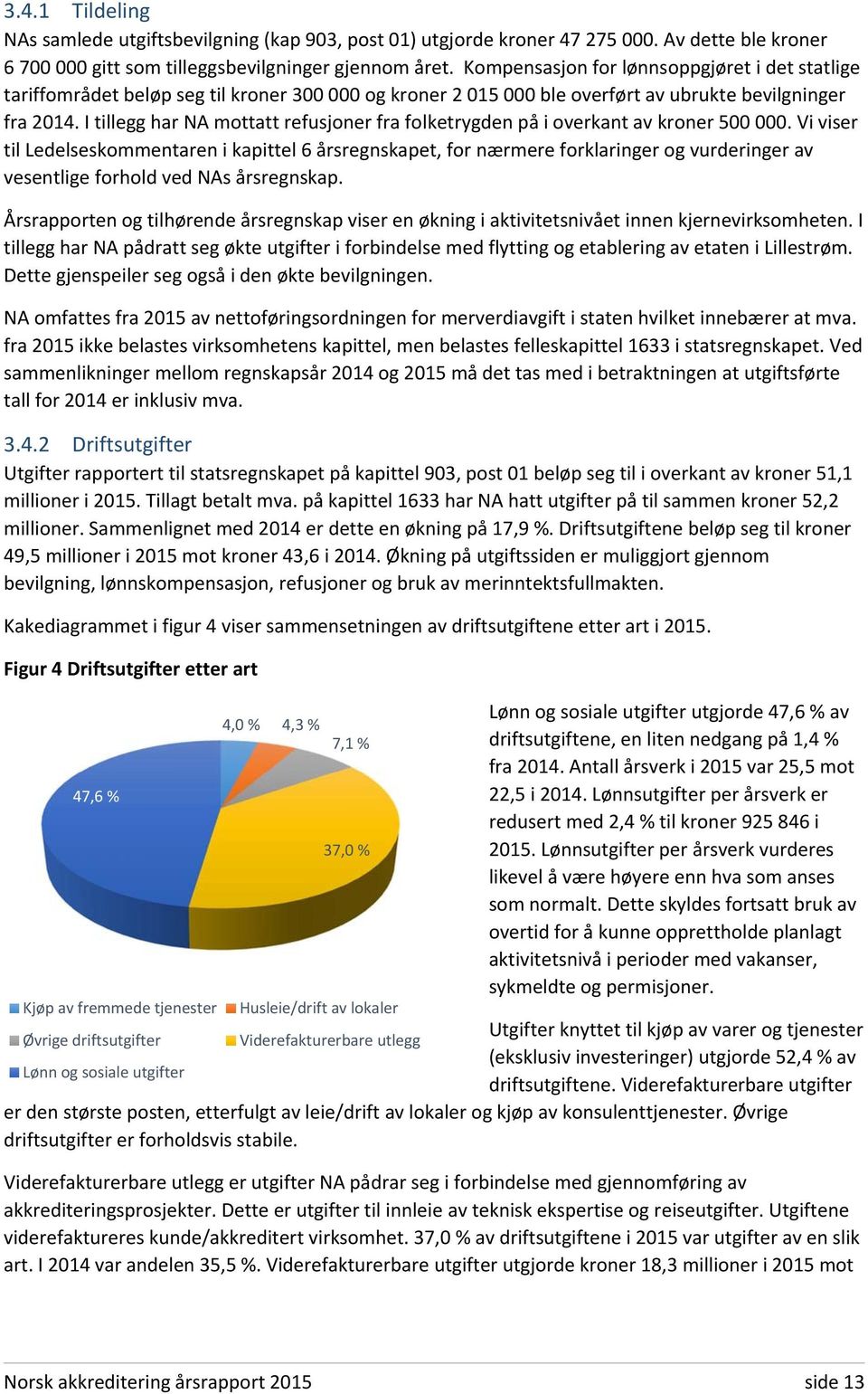 I tillegg har NA mottatt refusjoner fra folketrygden på i overkant av kroner 500 000.