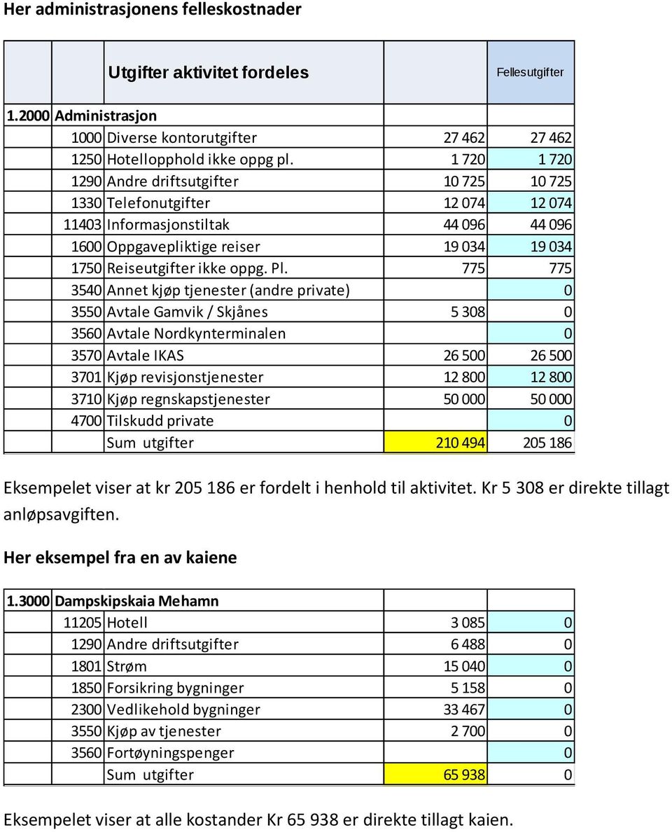 Pl. 775 775 3540 Annet kjøp tjenester (andre private) 0 3550 Avtale Gamvik / Skjånes 5 308 0 3560 Avtale Nordkynterminalen 0 3570 Avtale IKAS 26 500 26 500 3701 Kjøp revisjonstjenester 12 800 12 800